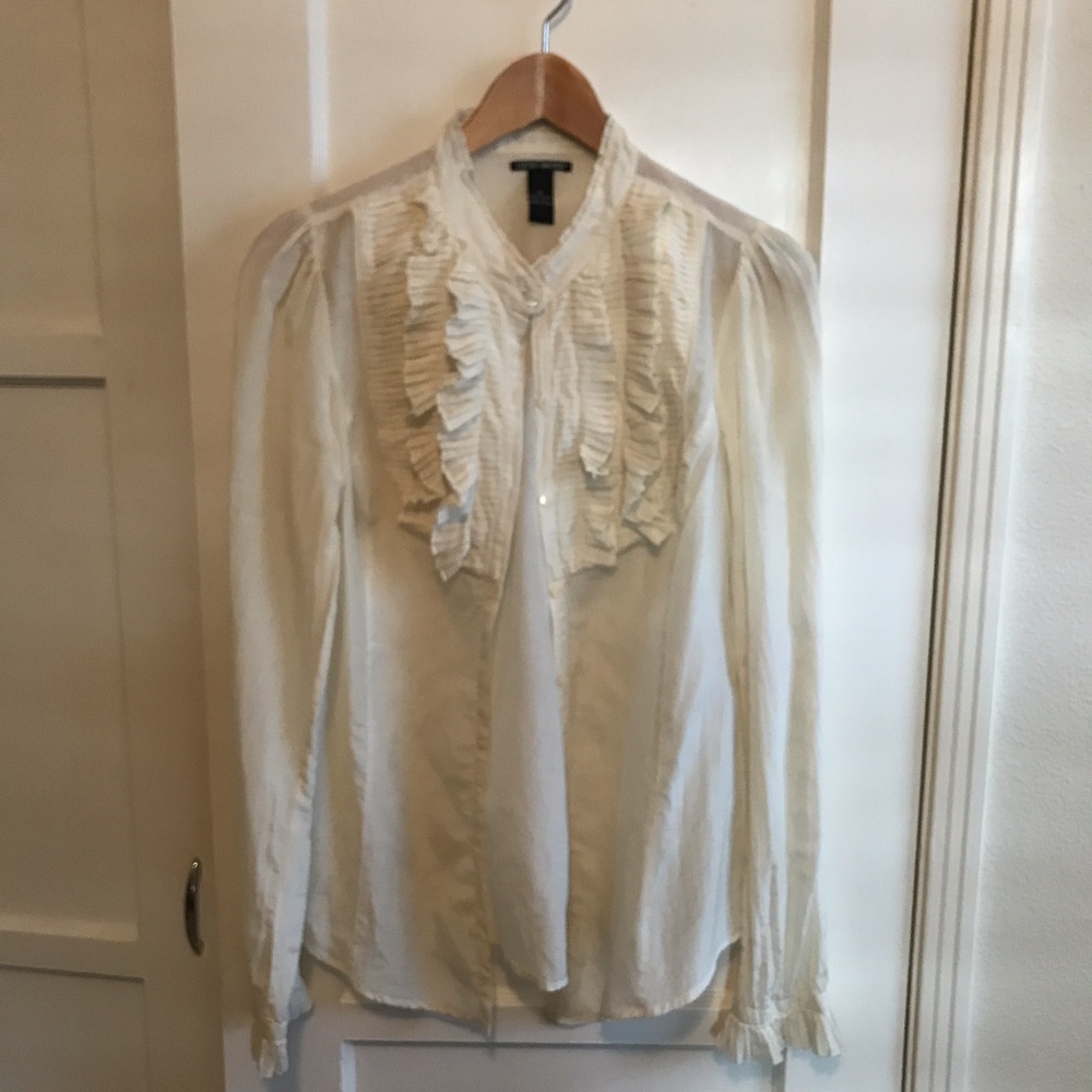 Tuxedo inspired blouse